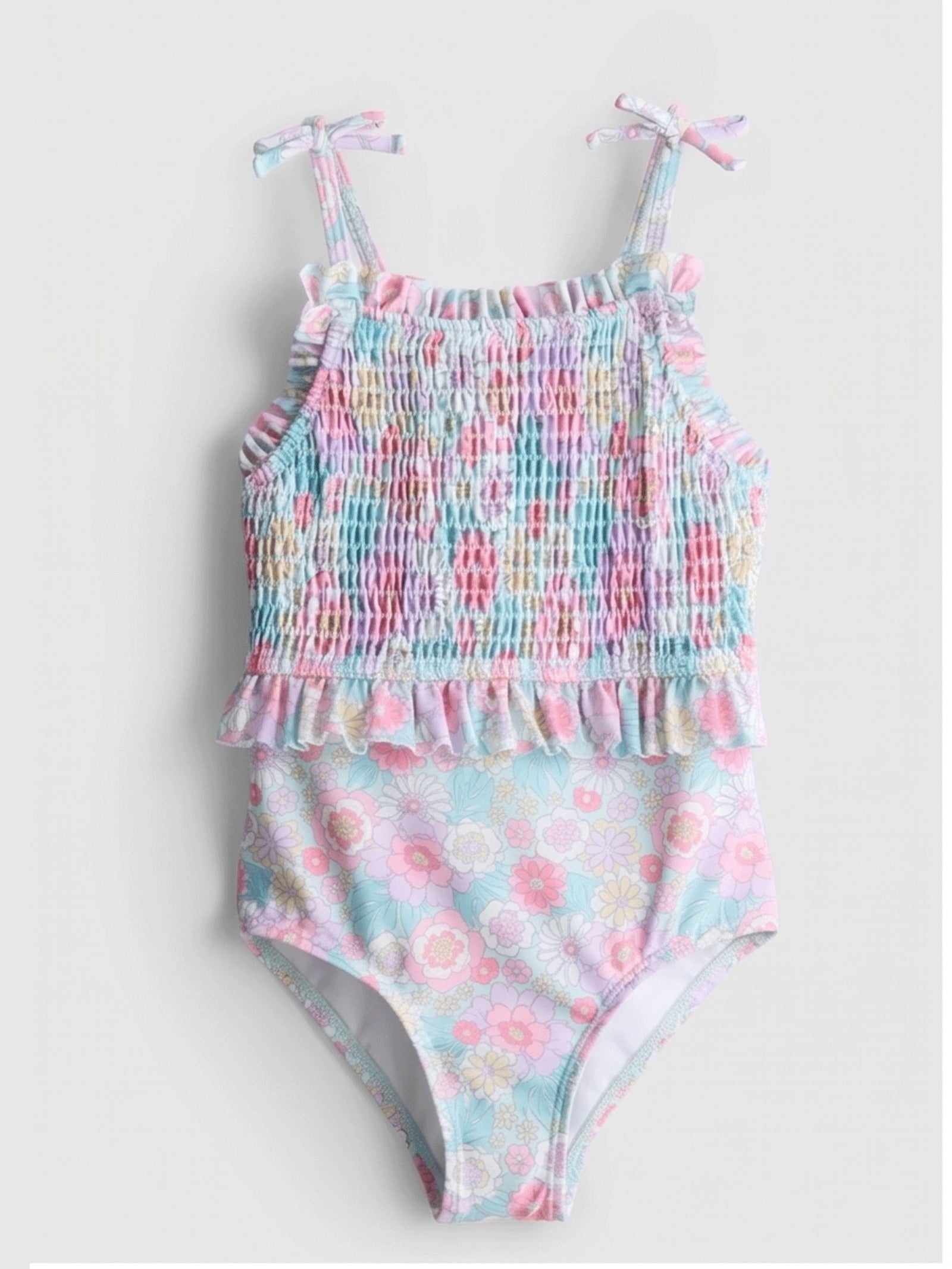 Girls' Floral Swimsuit