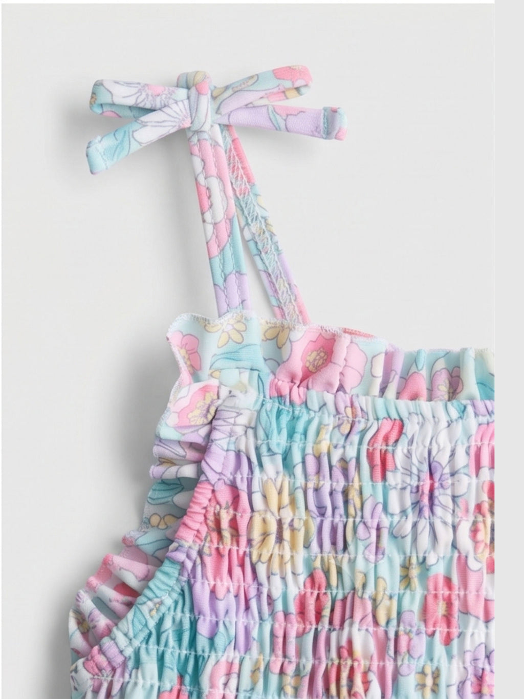 Girls' Floral Swimsuit