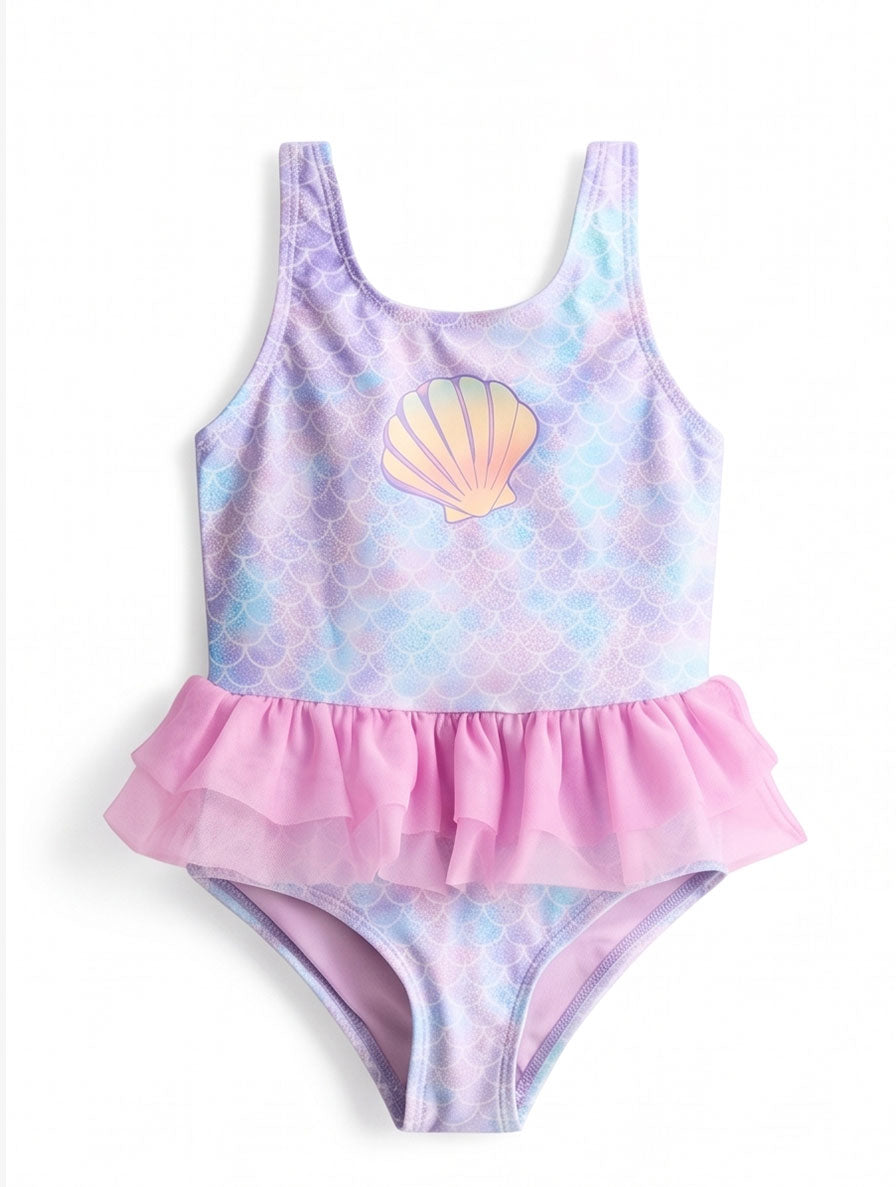 Mermaid Seashell Tutu Swimsuit