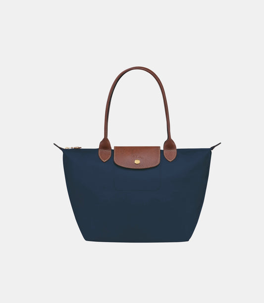 Longchamp Medium Long-Handle Tote – Navy