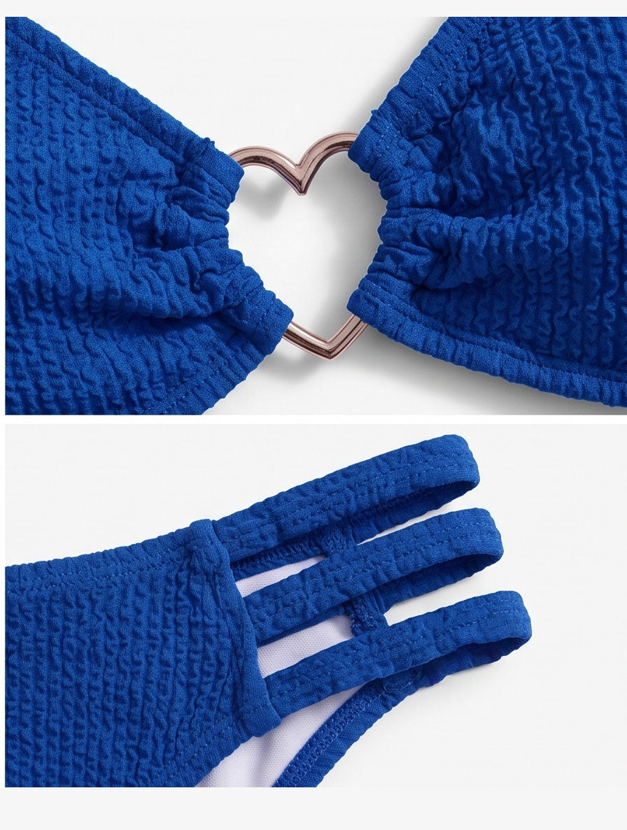 Blue Heart Bikini