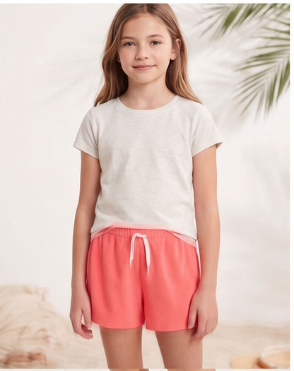 Coral Terry Shorts