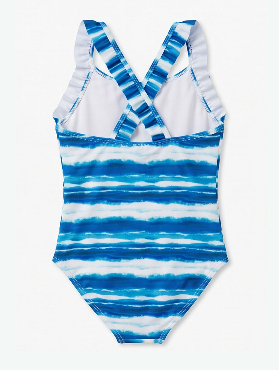 Blue Tie-Dye Swimsuit