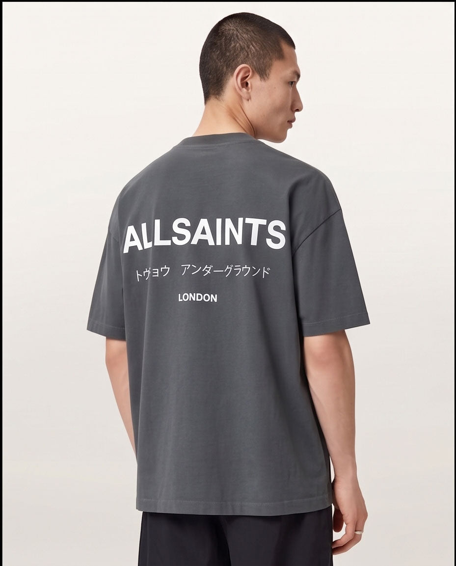 All Saints Grey T-Shirt