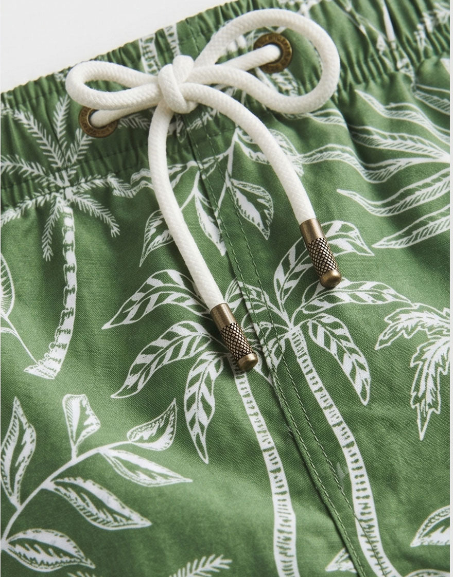 Green Palm Swim Shorts