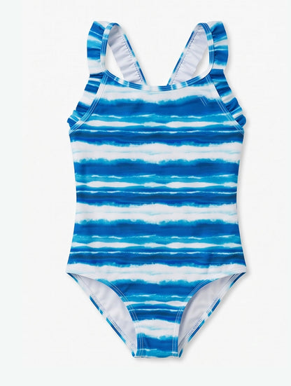 Blue Tie-Dye Swimsuit