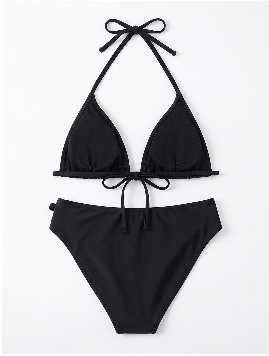 Title: Black Halter Bikini