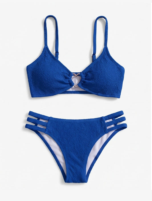 Title: Blue Heart Bikini