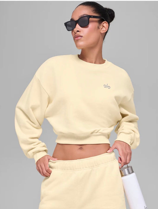 Alo Cropped Sweatshirt