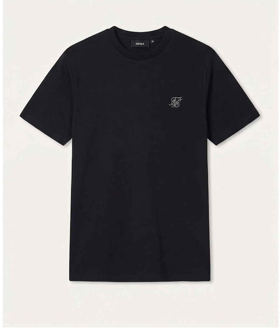 SikSilk Black T-Shirt