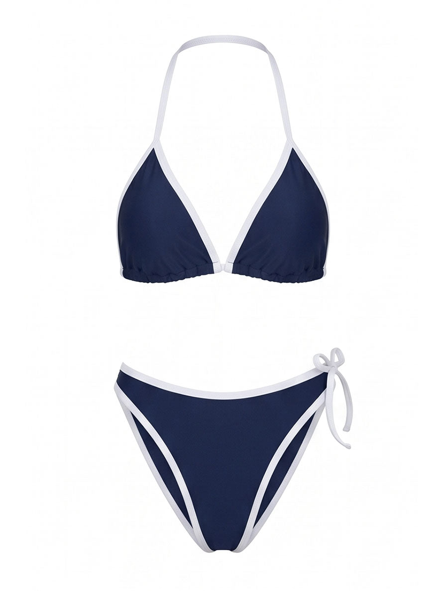 Navy Halter Bikini