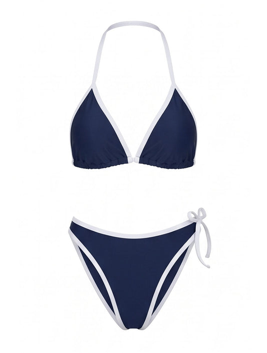 Navy Halter Bikini