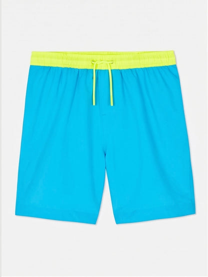 Blue & Yellow Swim Shorts