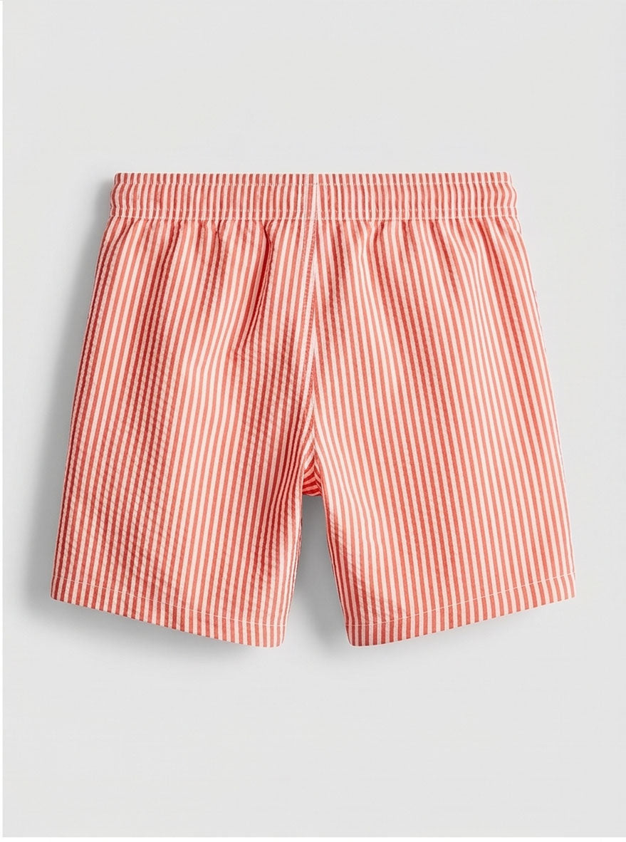 Peach Stripped Shorts
