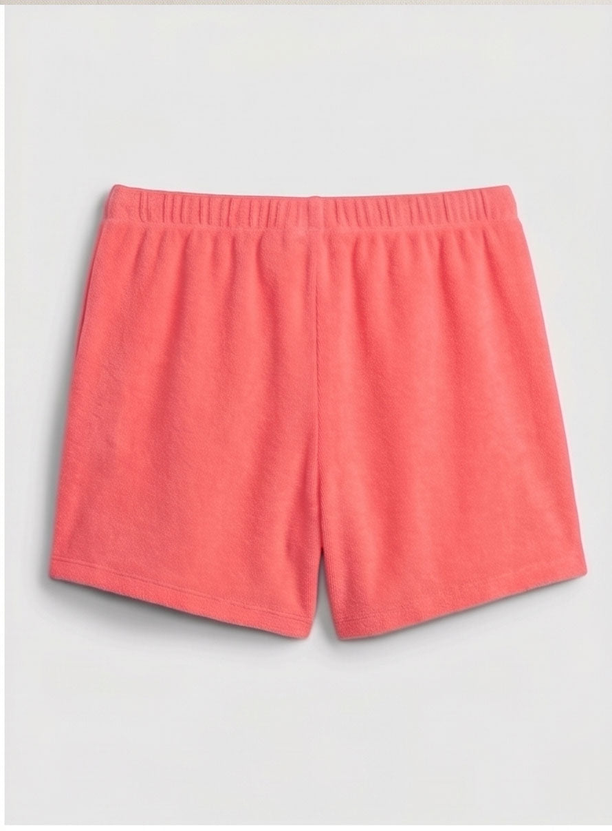 Coral Terry Shorts