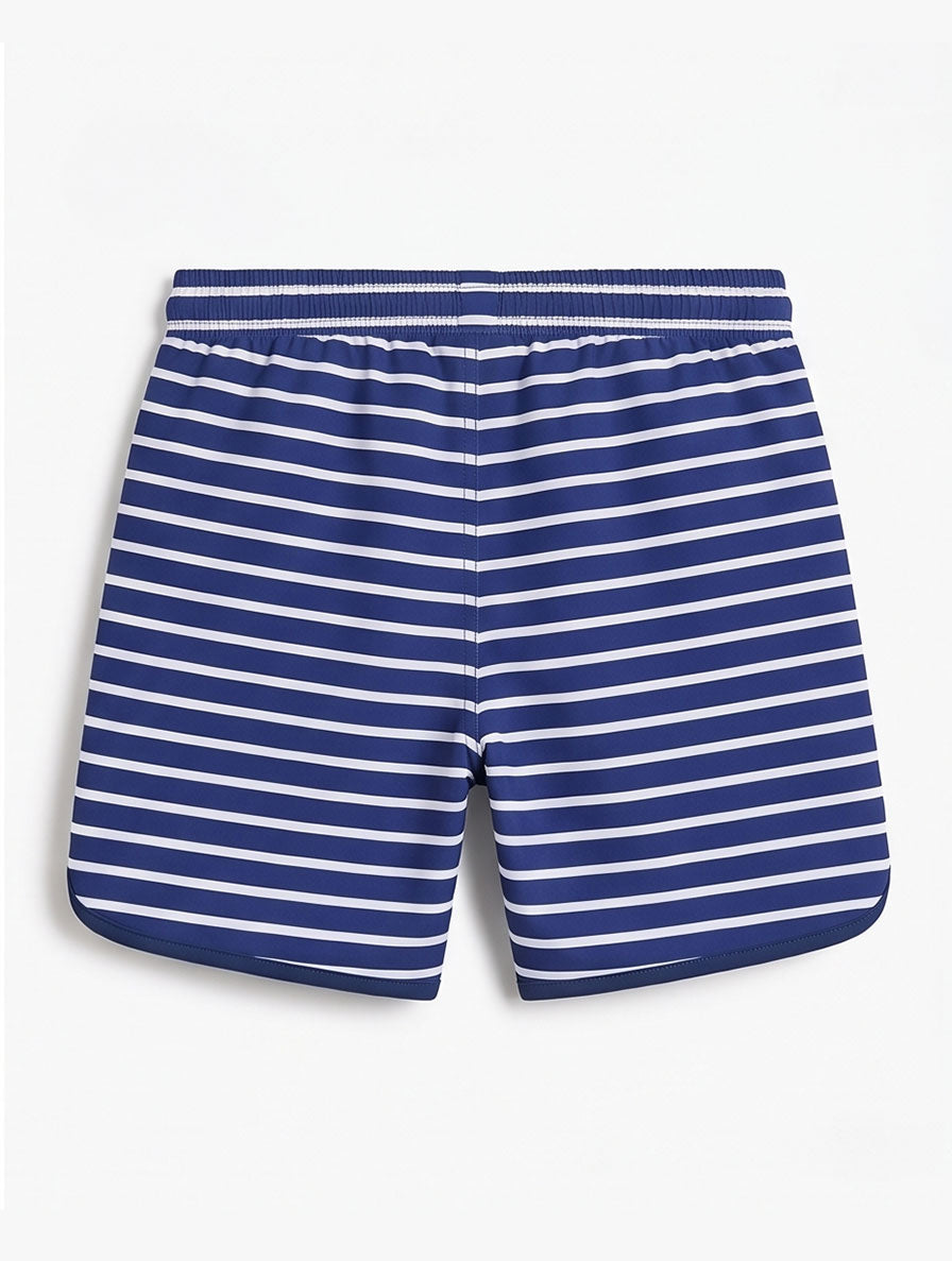 Blue and White Striped Swim
