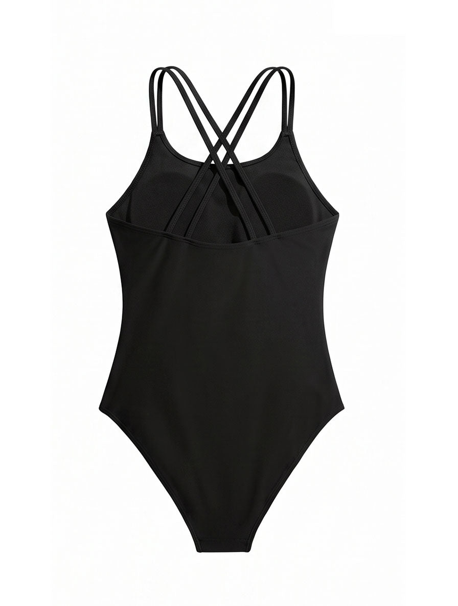 Black Criss-Cross Swimsuit