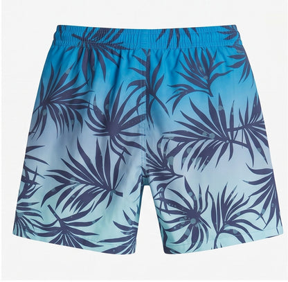 Blue Palm Swim Shorts