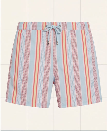 Pastel Striped Swim Shorts