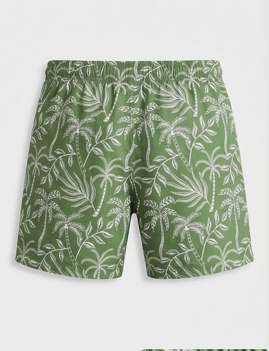 Green Palm Swim Shorts