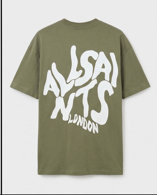 AllSaints olive t-shirt