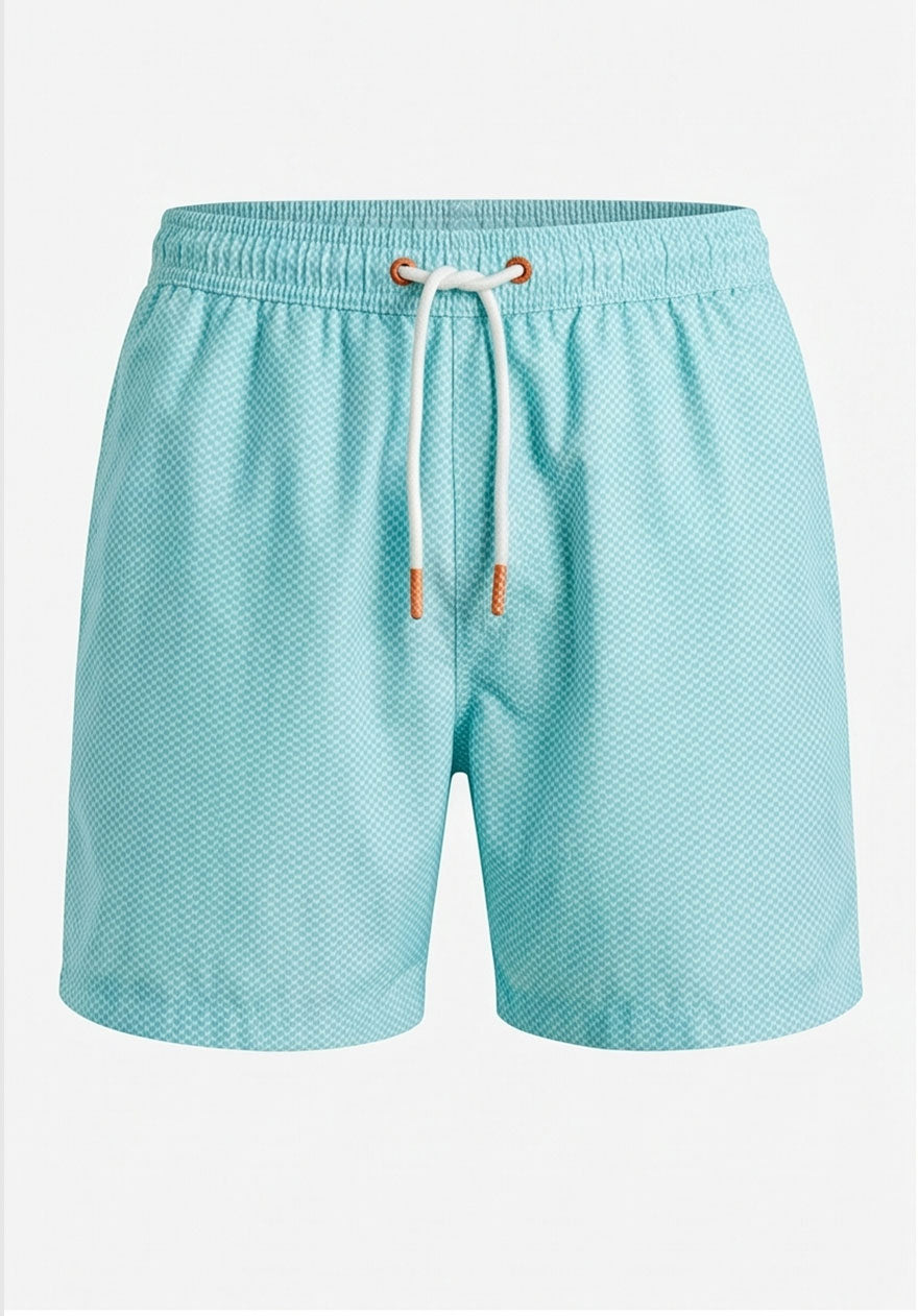 Mint Chevron Swim Shorts