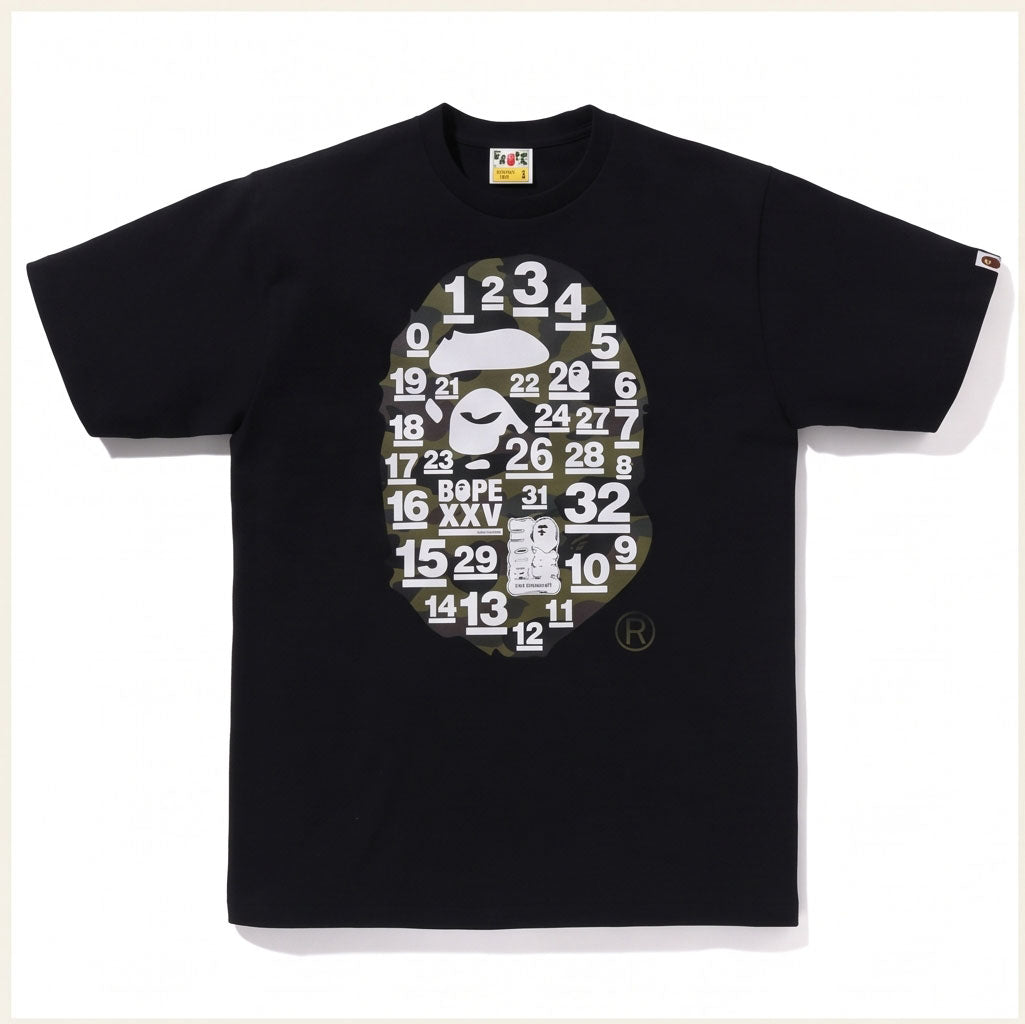 BAPE XXV black t-shirt