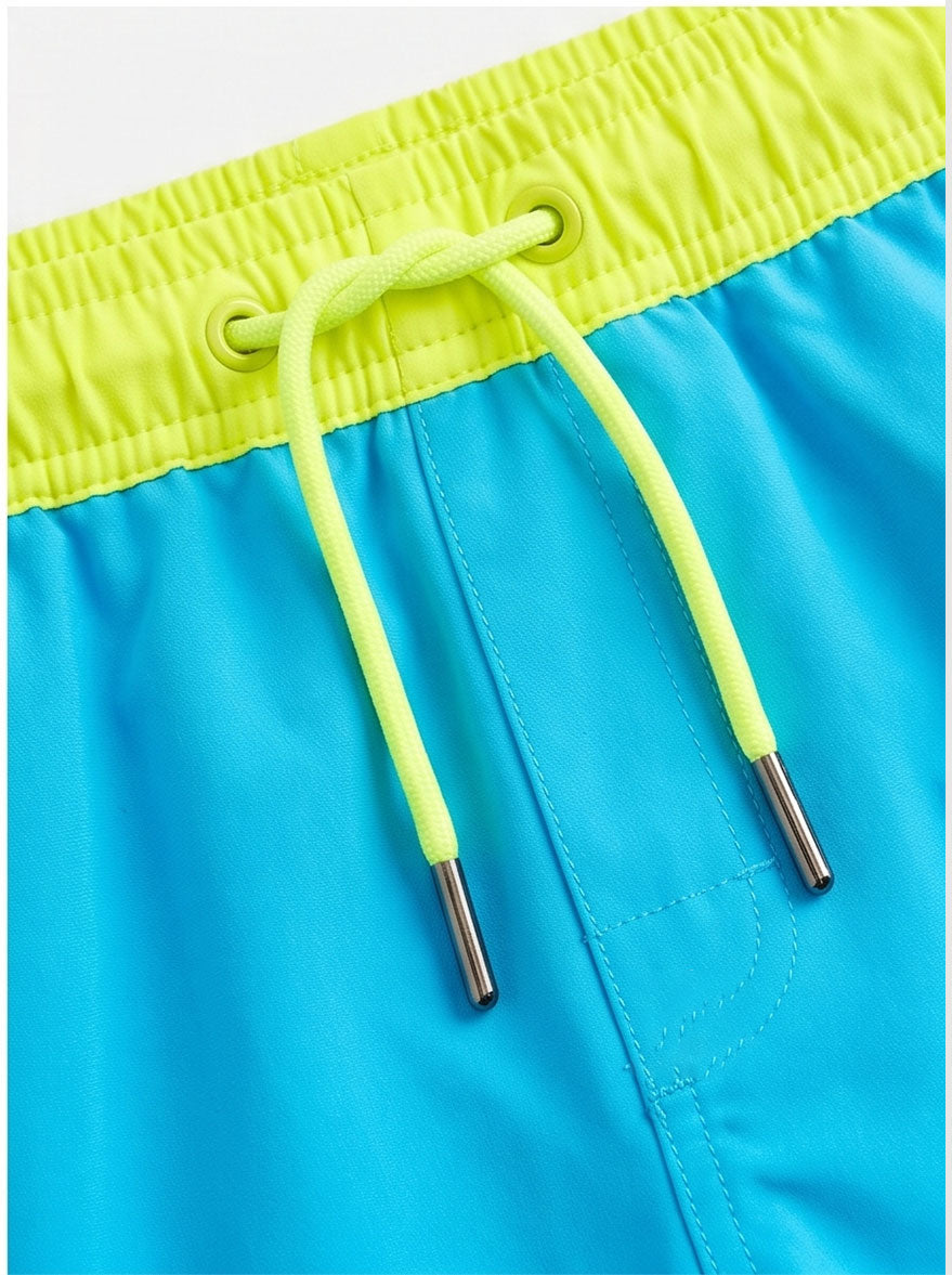 Blue & Yellow Swim Shorts