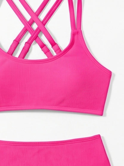 Title: Pink High Waist Bikini