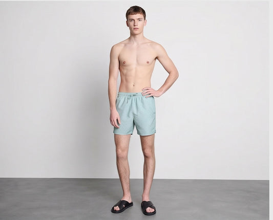 Mint green swim shorts
