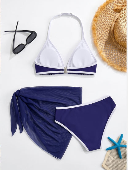 Navy 3-Piece Swimsuit