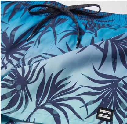 Blue Palm Swim Shorts