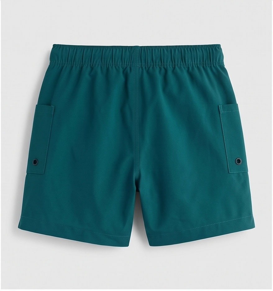 Dark Green Swim Shorts