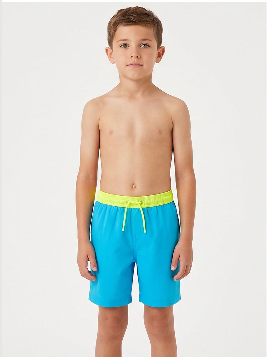 Blue & Yellow Swim Shorts